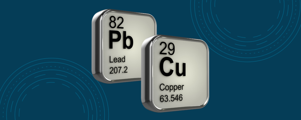 lead and copper images from the periodic table